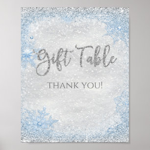Winter Wonderland Gift Table Sign