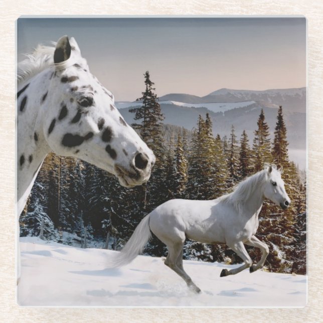 Winter Wonderland Glass Coaster (Front)