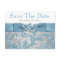 Winter Wonderland, Hearts Save the Date Postcard
