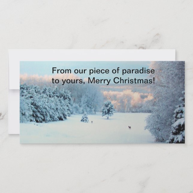 Winter Wonderland Holiday Card (Front)