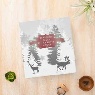 Winter Wonderland Holiday Recette Classeur - Rouge
