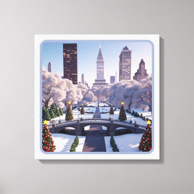 Winter Wonderland in the City Canvas Print (Front)