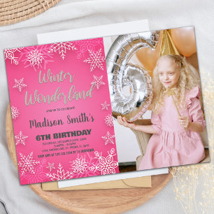 Winter Wonderland Invitations Anniversaire Photo b