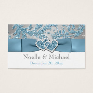 Winter Wonderland, Joined Hearts Wedding Favour Ta