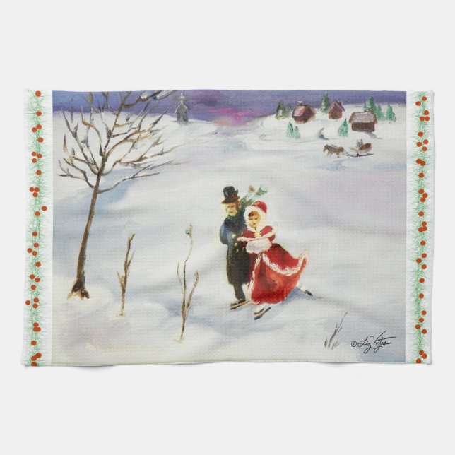 Winter Wonderland Kitchen Towel (Horizontal)