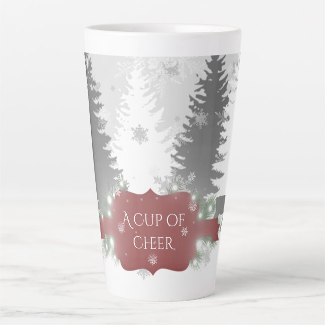 Winter Wonderland Latte Mug - Rouge (Devant)