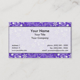 Winter Wonderland Lg Any Colour Business Card