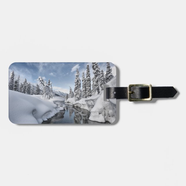 Winter Wonderland Luggage Tag (Front Horizontal)