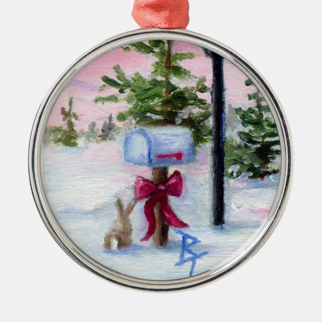 Winter Wonderland Metal Ornament (Front)