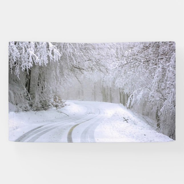 Winter Wonderland of Snow Banner (Horizontal)