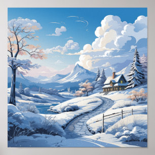 Winter Wonderland Outdoor Poster Pittoresque