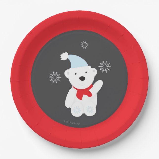 Winter Wonderland Paper Plate (Front)