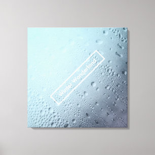 winter wonderland party window canvas print