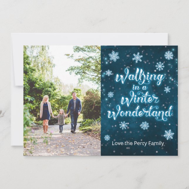 Winter Wonderland - Photo Christmas Card (Front)