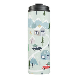 Winter Wonderland: Polar Bear Christmas Thermal Tumbler