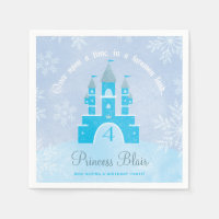 Winter Wonderland Princess Party Napkins
