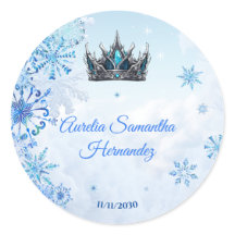 Winter Wonderland Quinceañera Calcamonia