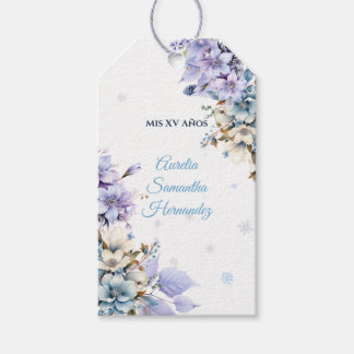 Winter Wonderland Quinceañera  Gift Tags