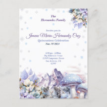 Winter Wonderland Quinceañera Invitation