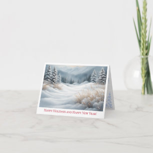 Winter Wonderland Scene Holiday & New Year Card