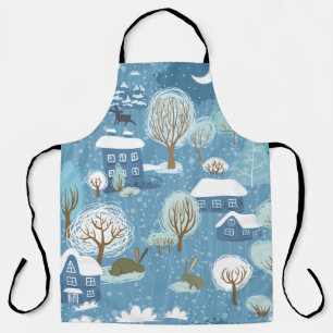 Winter Wonderland: Scenic Pattern Apron