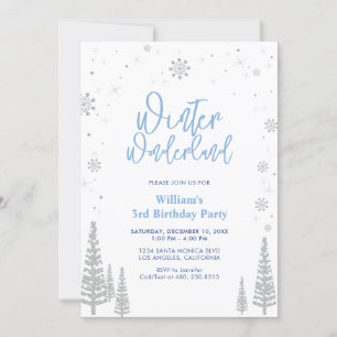 Winter Wonderland - Silver Boy Invitation Annivers