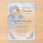 Winter Wonderland Silver Light Blue Quinceanera