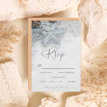Winter wonderland silver snow typography rsvp<br><div class="desc">Winter wonderland silver snow typography rsvp wedding party invitation .Perfect for a modern elegant wedding party.</div>