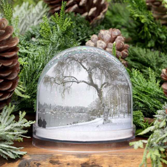 Winter Wonderland Snow Globe Snow Forest Snowglobe (Hiver)