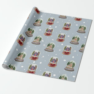 Winter Wonderland Snow Globes Wrapping Paper