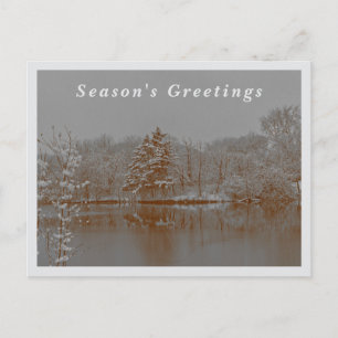 Winter Wonderland Snow Photography Vintage Holiday Postcard