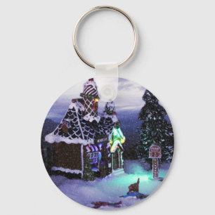 Winter Wonderland Snow Scene 2020 Keychain