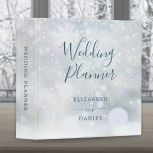 Winter Wonderland Snow Wedding Planner Binder