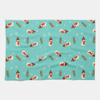 Winter Wonderland Snowmen Kitchen Towel