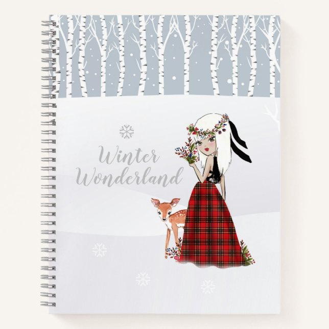 Winter Wonderland spiral Notebook (Front)