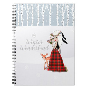 Winter Wonderland spirale Carnet