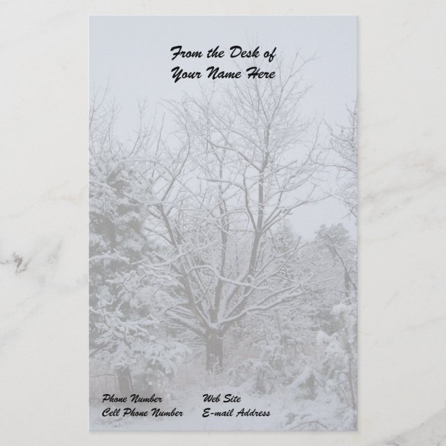 Winter Wonderland Stationery (Front)