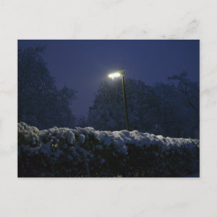 Winter wonderland street   postcard