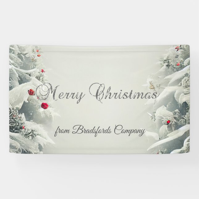 Winter Wonderland,String Lights Snow  Banner (Horizontal)