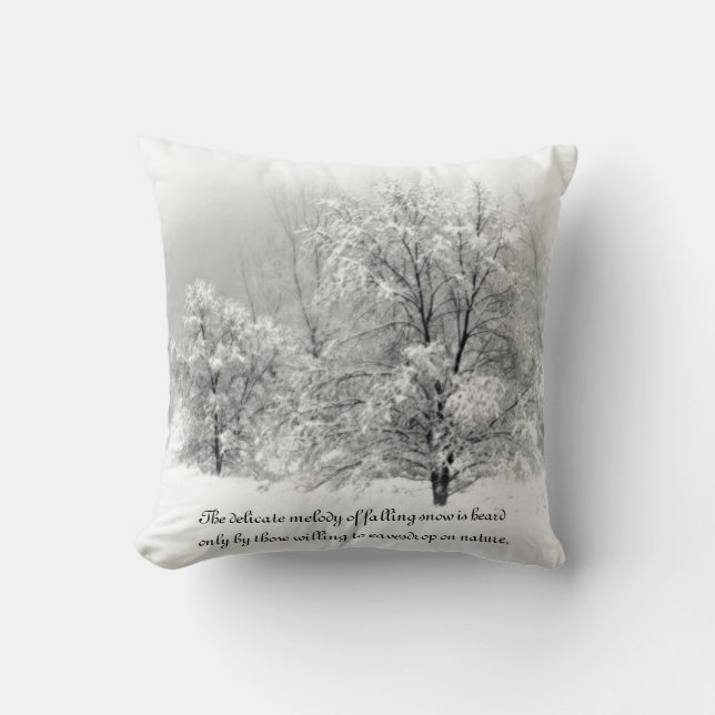Winter Wonderland Throw Pillow (Front)