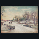 Winter Wonderland Tissue or Decoupage Paper<br><div class="desc">Vintage winter scene tissue paper or decoupage paper.</div>