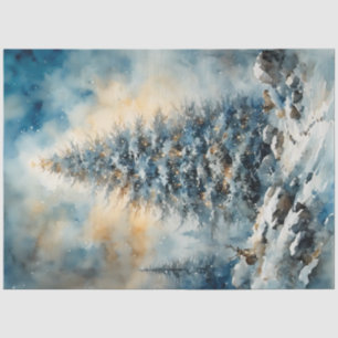 Winter Wonderland Tree and Deer Decoupage Paper 