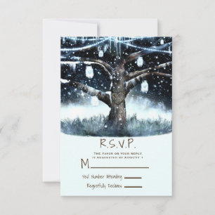 Winter Wonderland Tree Lights & Jars RSVP Réponse