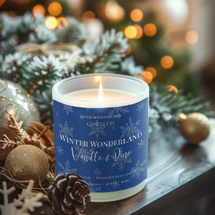 Winter Wonderland Vanilla & Pine   candle labels