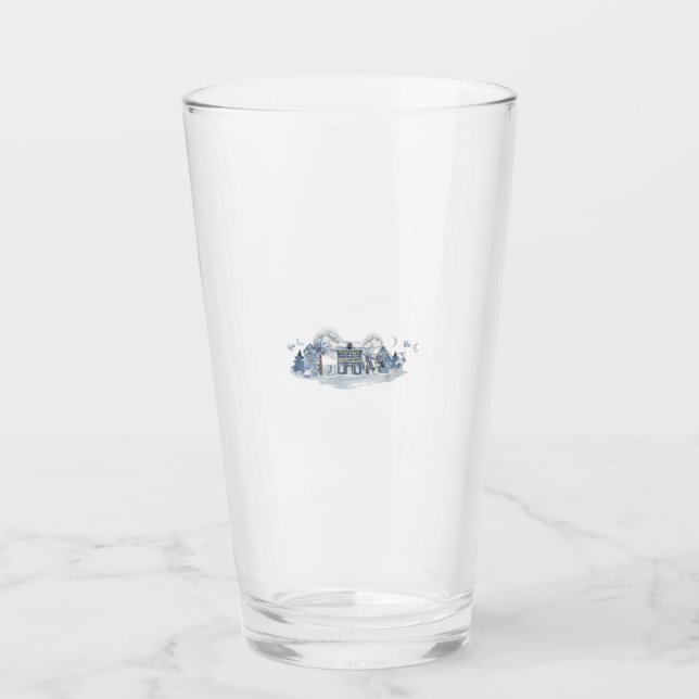 Winter Wonderland Village Glass (Front)
