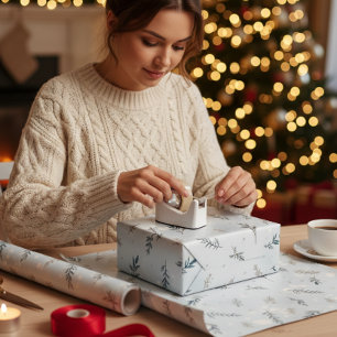 Winter Wonderland & Vintage Christmas Wrapping Paper Sheet
