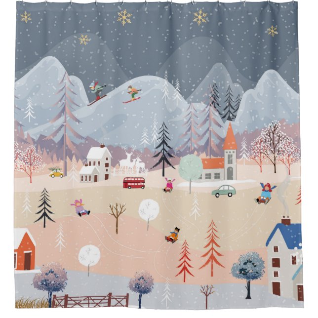 Winter Wonderland: Vintage Countryside Scene. (Front)