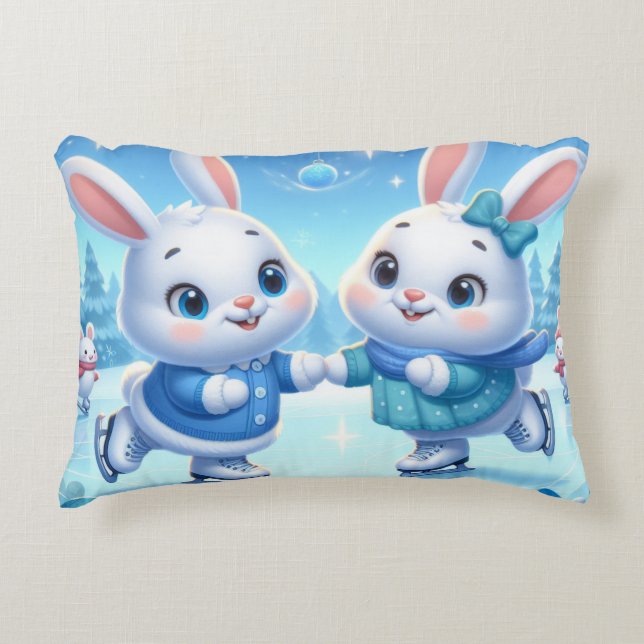 Winter Wonderland Waltz Accent Pillow (Front)