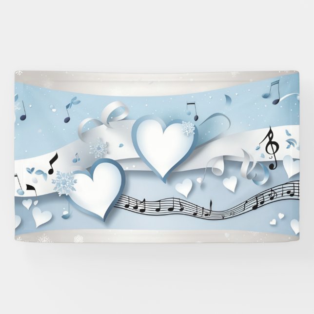 Winter Wonderland Wedding Banner (Horizontal)