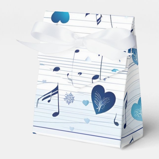 Winter Wonderland Wedding Favour Box (Front Side)